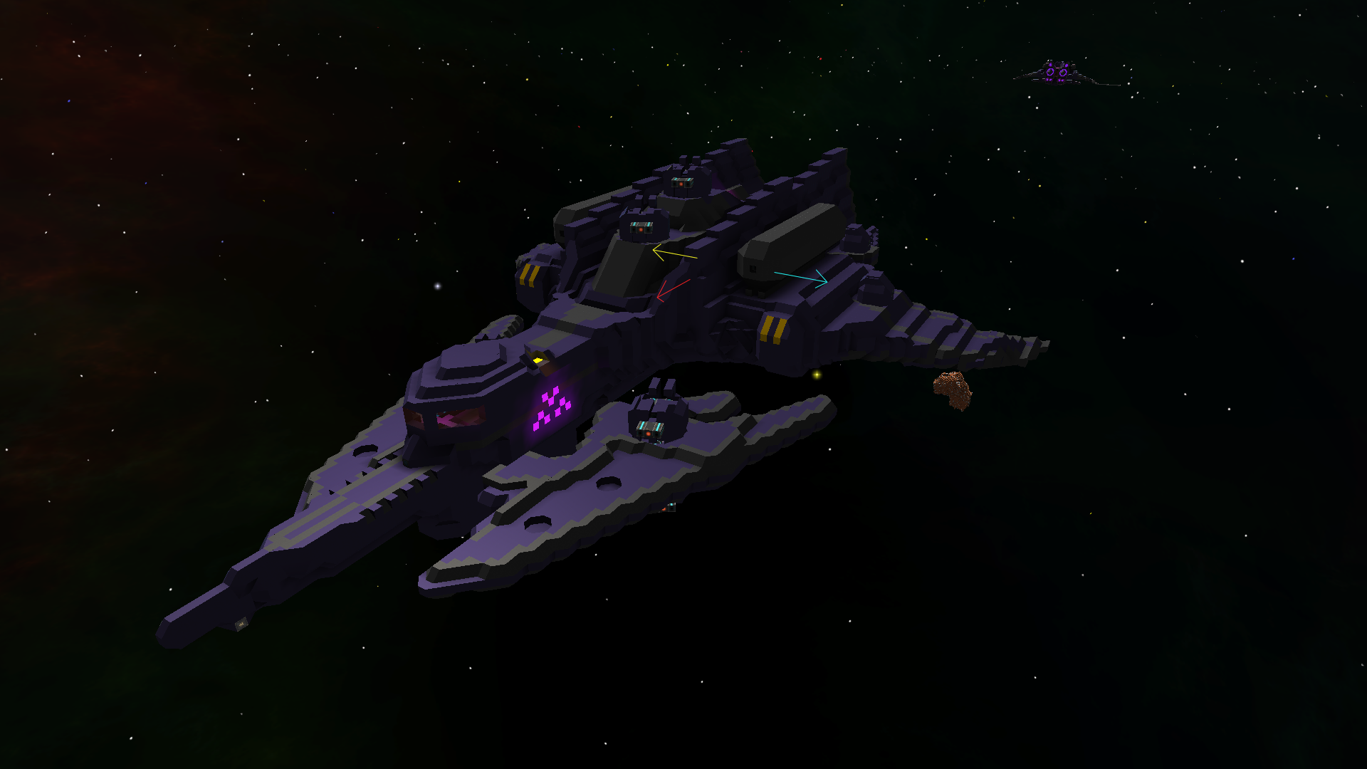 Morrigi Cruiser Combat Mode Iso View