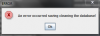 Error cleaning database.PNG